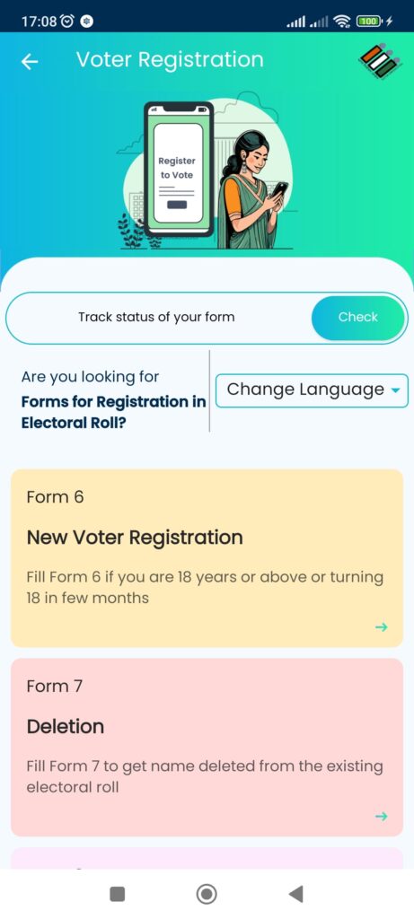 Voter Helpline Registration