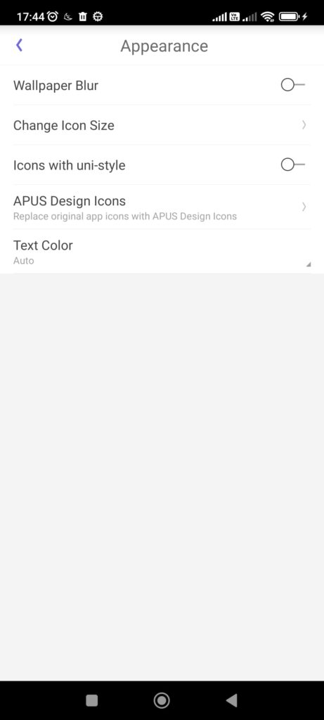 APUS Launcher Appearance