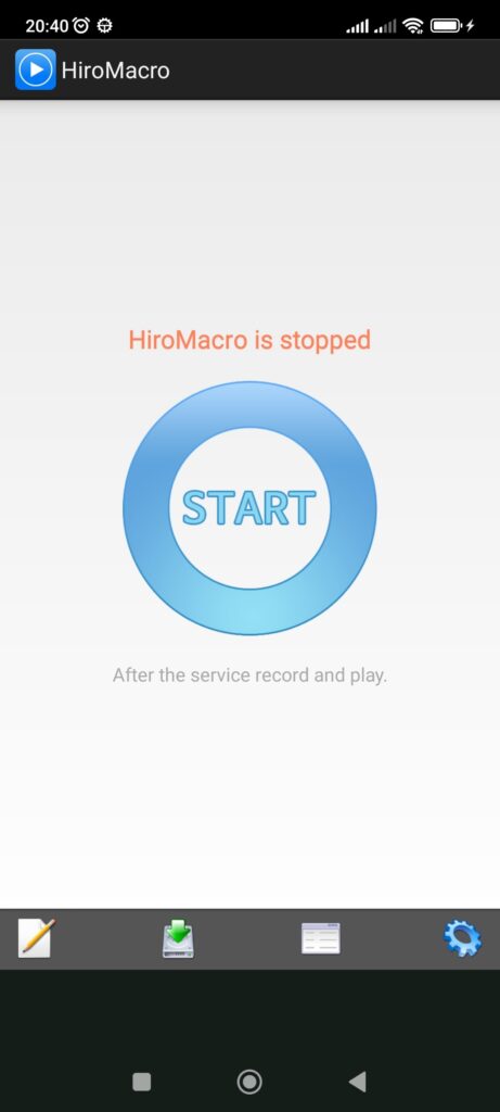 HiroMacro Start