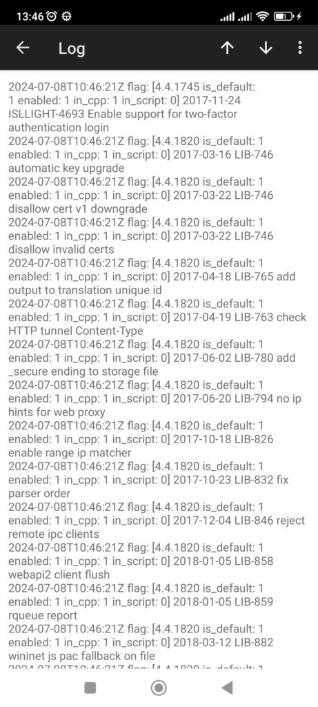 ISL Light Log