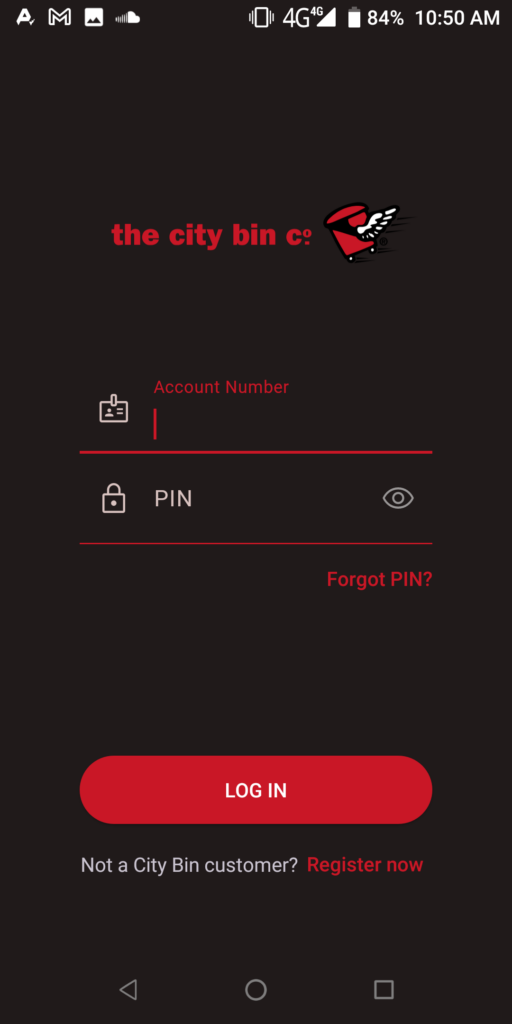 City Bin Login