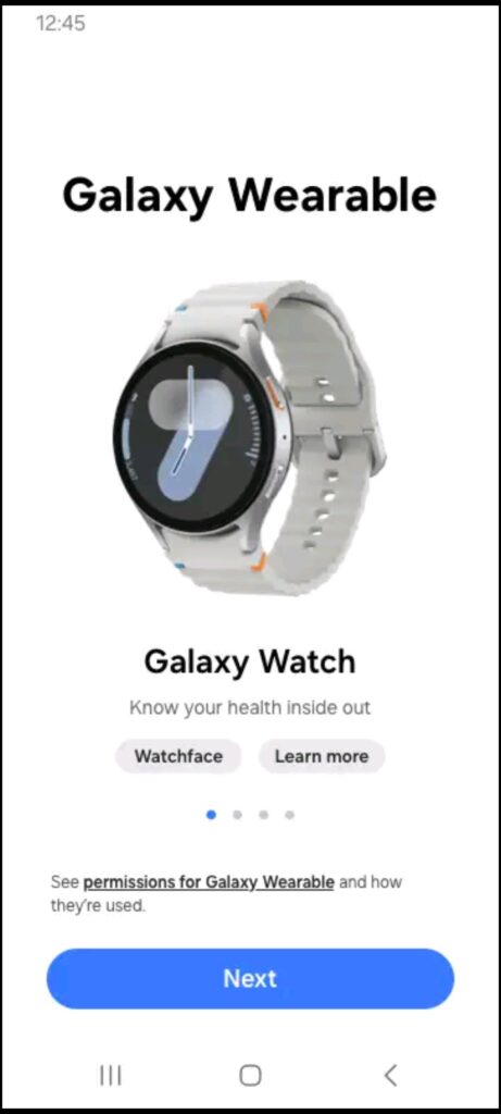 Galaxy Watch7 Plugin Start