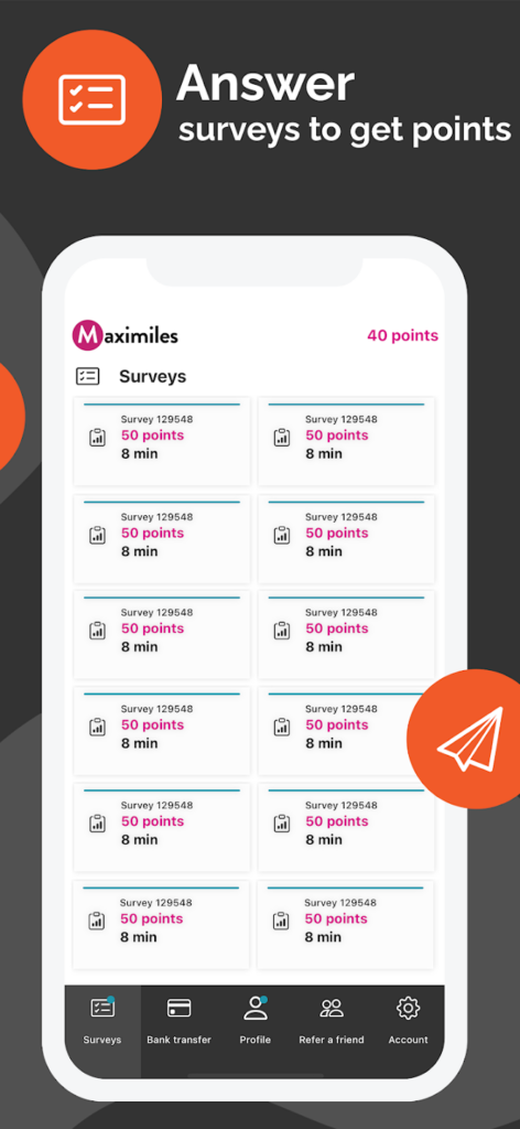 Maximiles Surveys