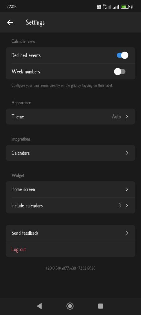 Notion Calendar Settings