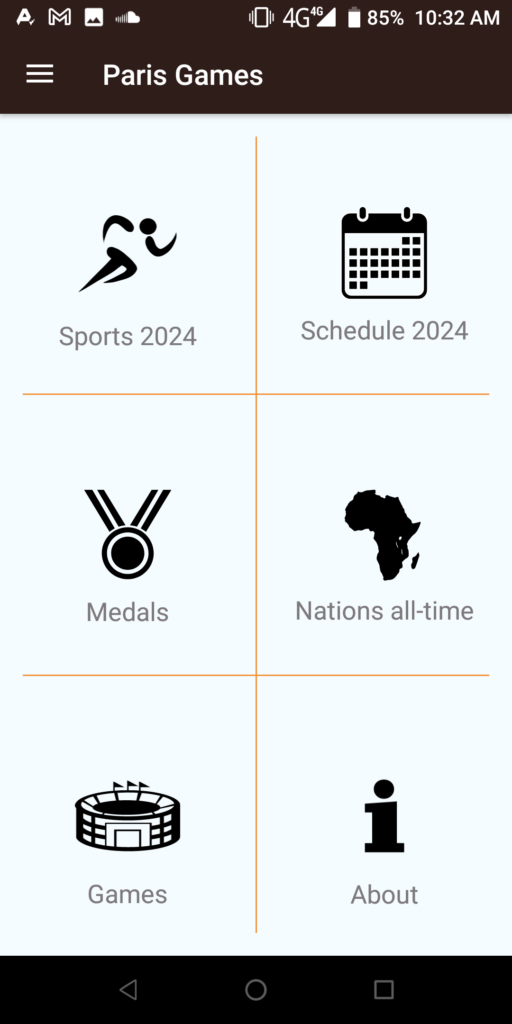 Paris Schedule 2024 Main page