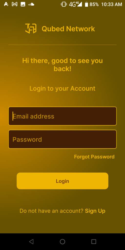 Qubed Network Login