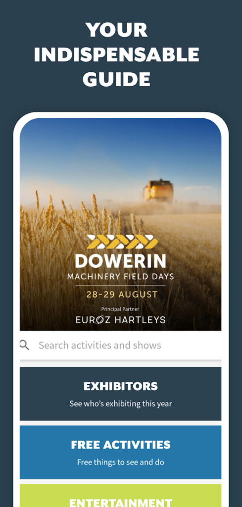 Dowerin Machinery Field Days Main page