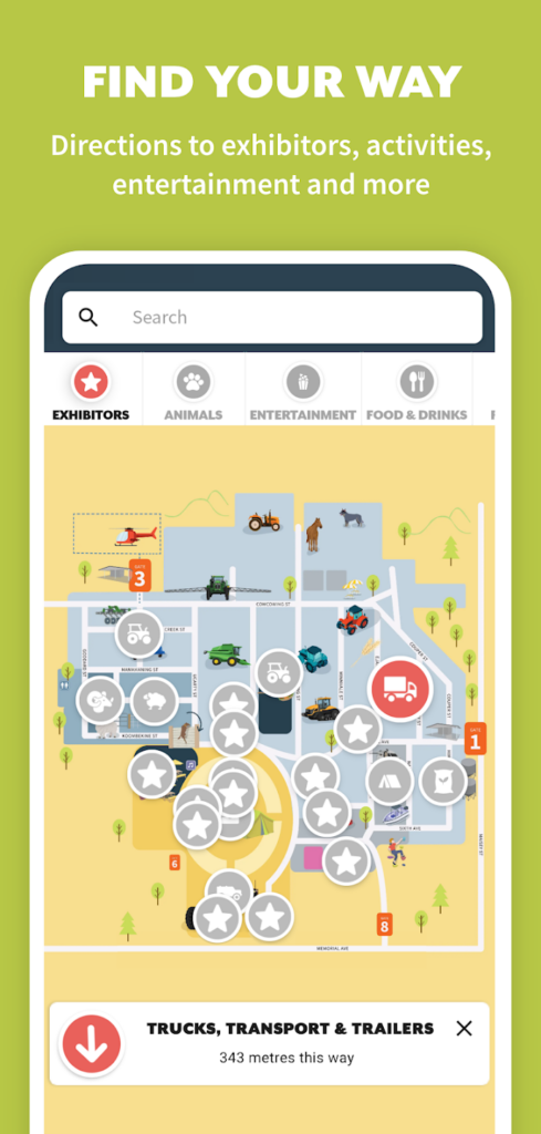 Dowerin Machinery Field Days Map