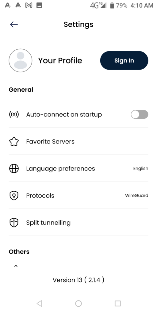 eEagle VPN Proxy Settings