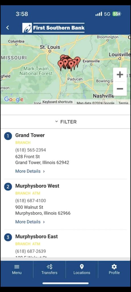 First Southern Bank IL Locations