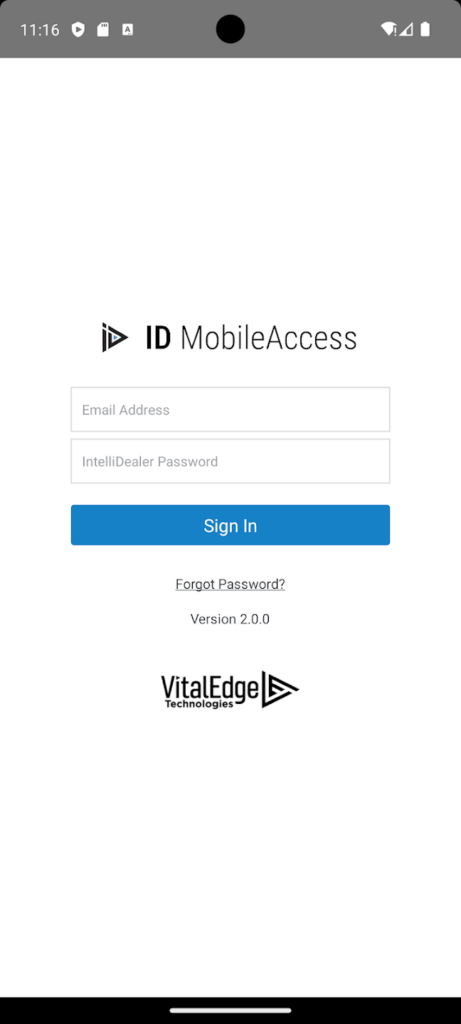 ID MobileAccess Sign in