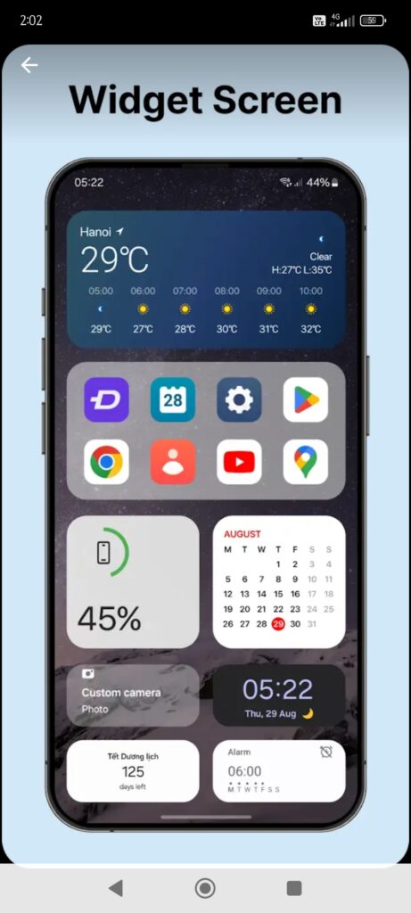 Launcher 18 Widget