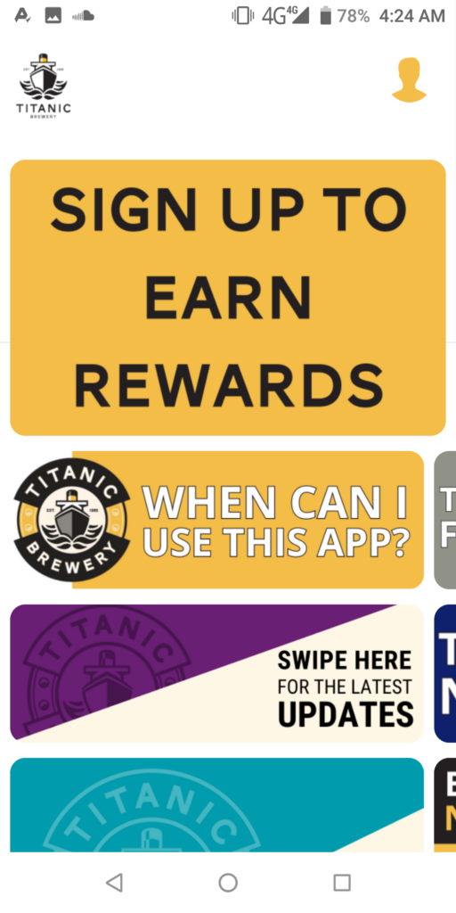 Titanic Brewery Rewards