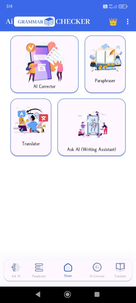 Ai Grammar Checker for English Homepage