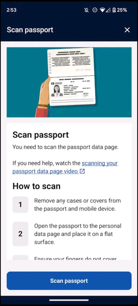 Australian Immi Scan passport