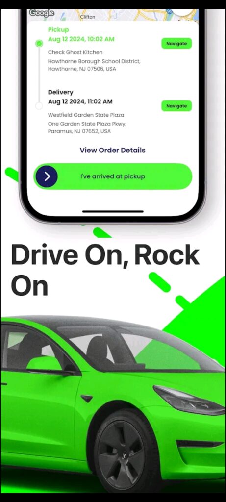 dlivrd driver Order details