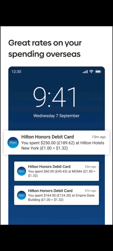 Hilton Honors Debit Card Rates