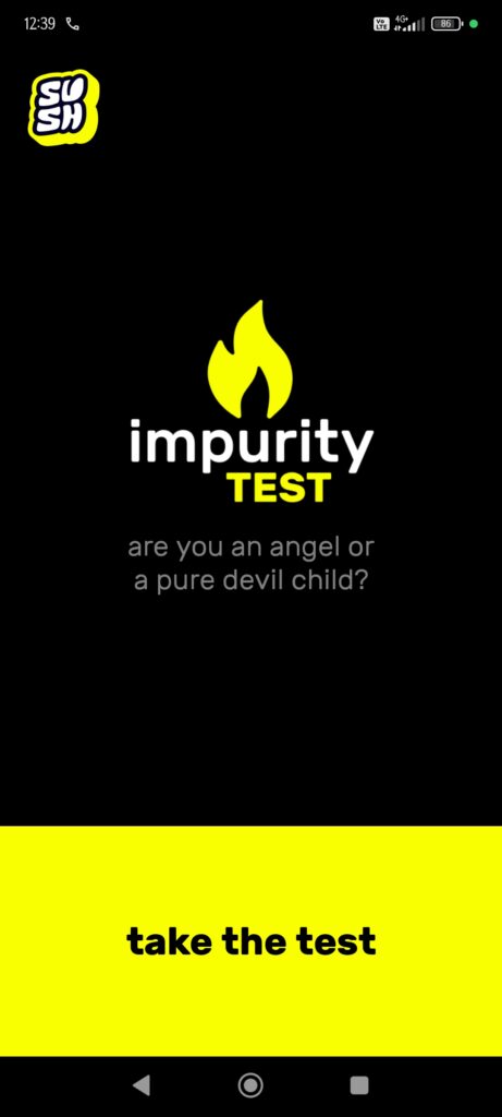 Impurity Test Start