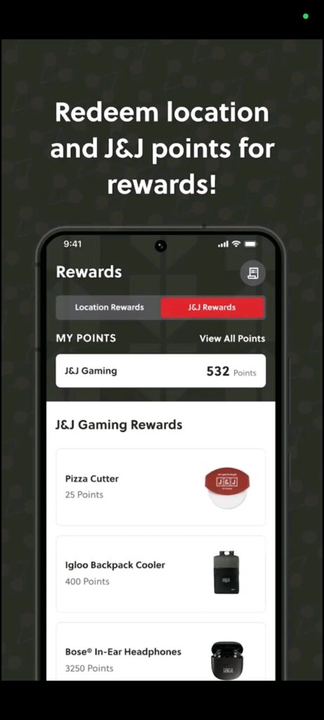 J and J Gaming Rewards