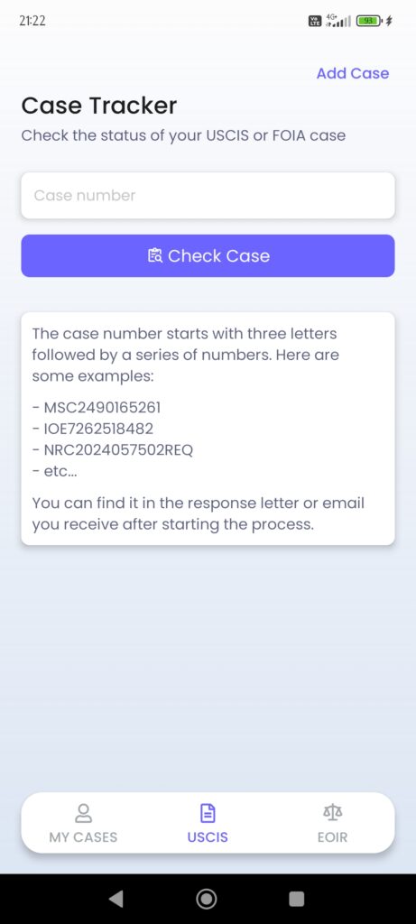 MigraConnect Case Tracker Case tracker