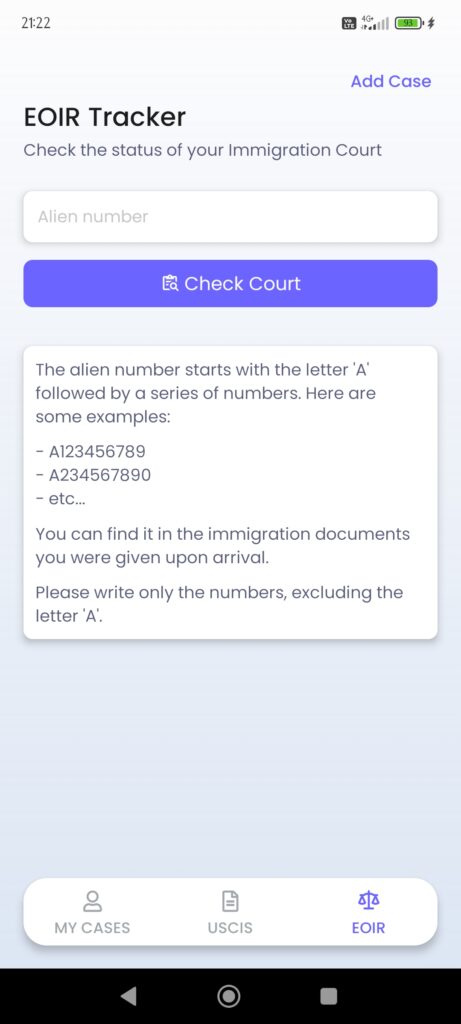 MigraConnect Case Tracker Eoir tracker