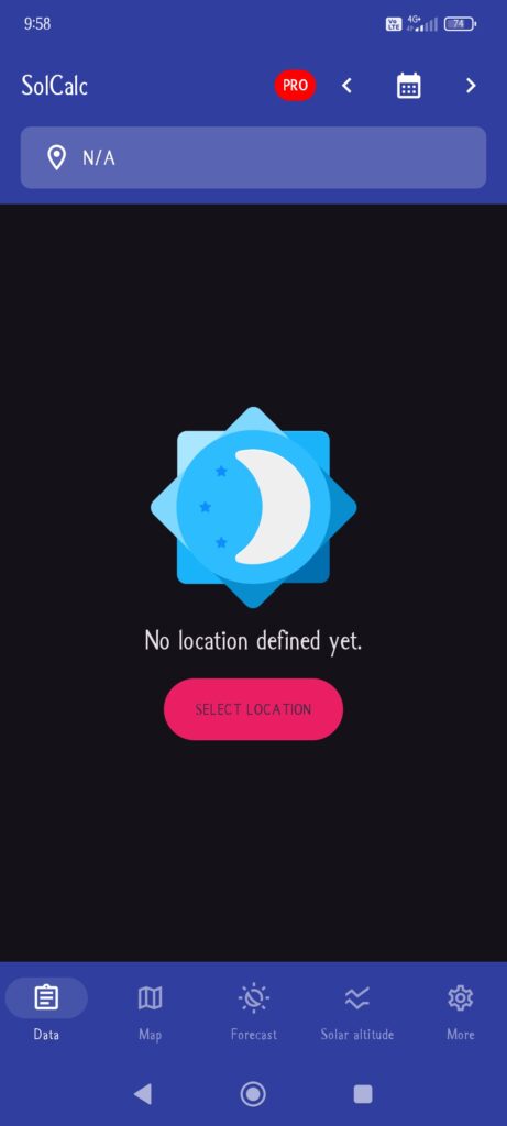 SolCalc Select location