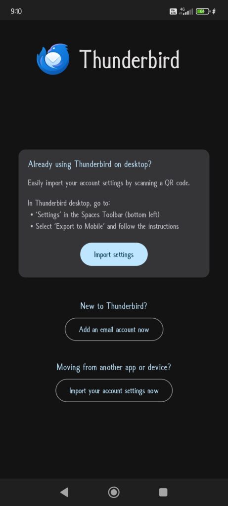 Thunderbird Beta for Testers Settings