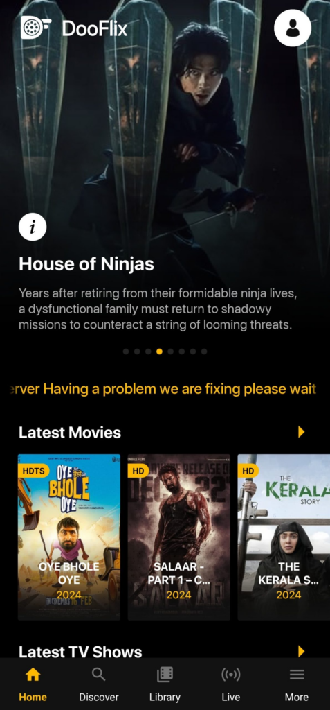 Dooflix Homepage