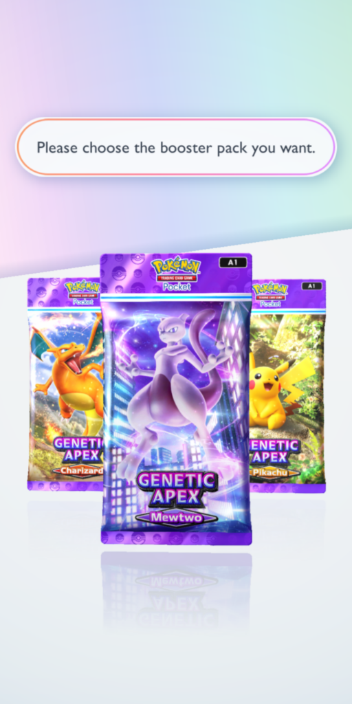 Pokemon TCG Pocket Booster pack