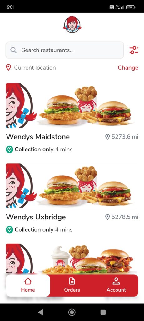 Wendys UK Menu